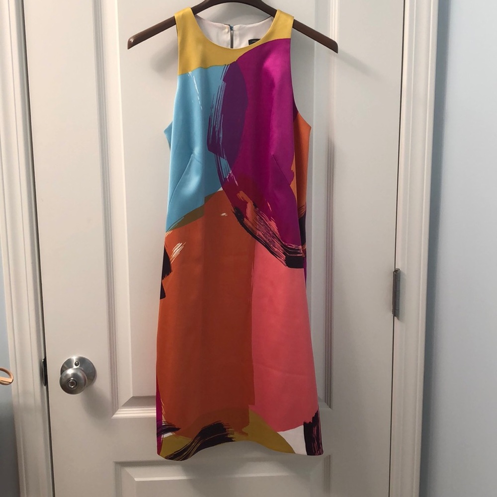 Colorful abstract Ann Taylor dress
